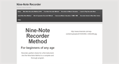 Desktop Screenshot of ninenote.com