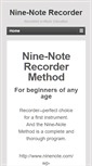 Mobile Screenshot of ninenote.com