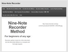 Tablet Screenshot of ninenote.com